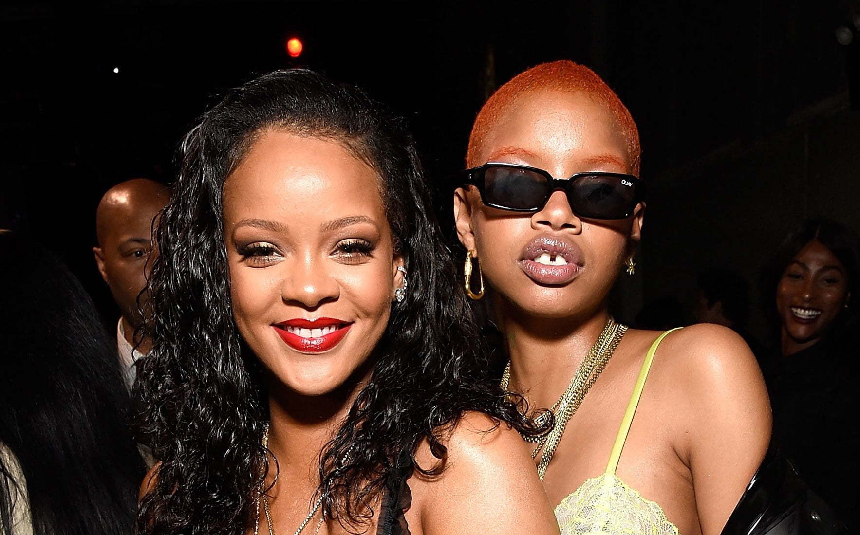 Rihanna and Slick Woods