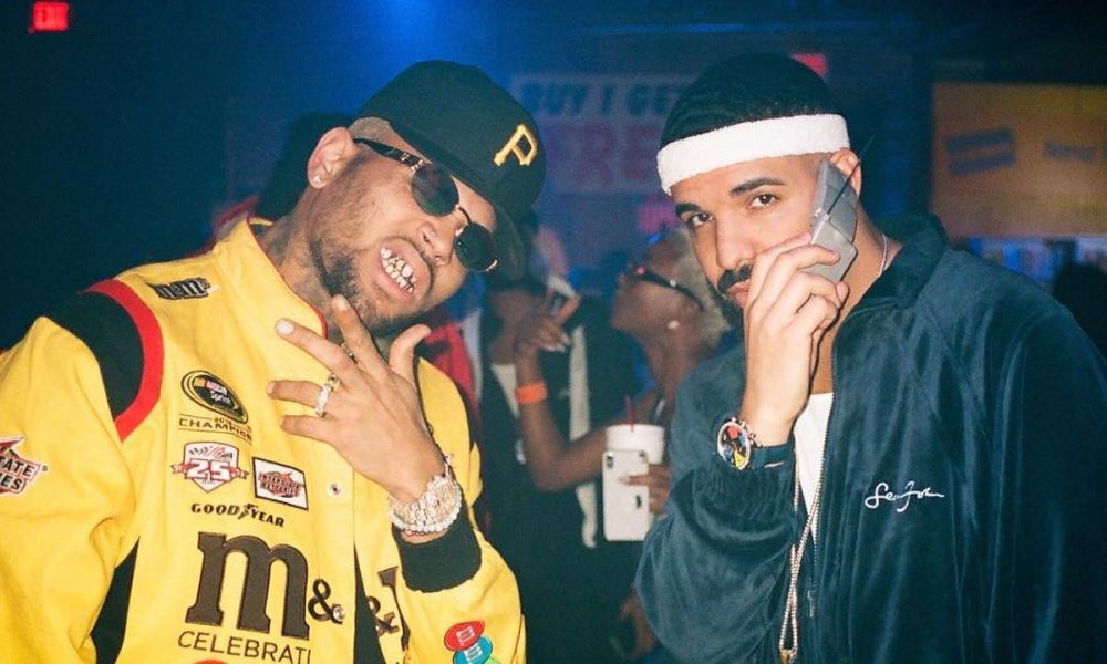 Chris Brown and Drake party