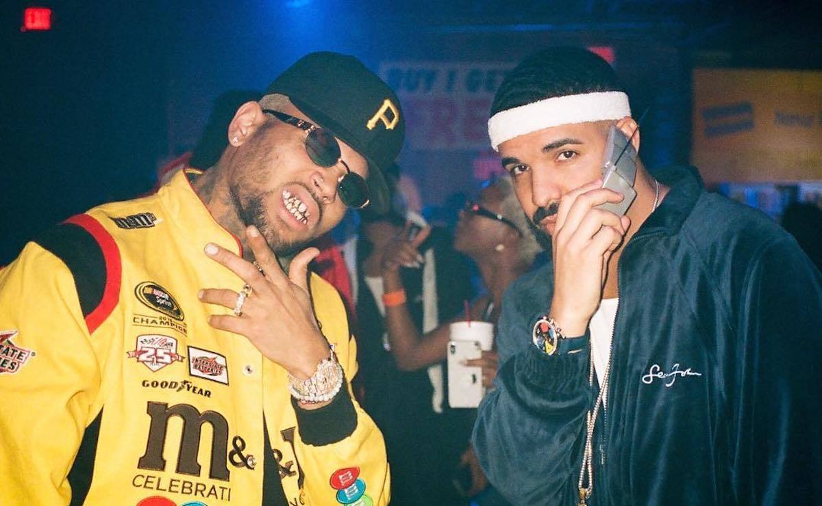 Chris Brown and Drake party