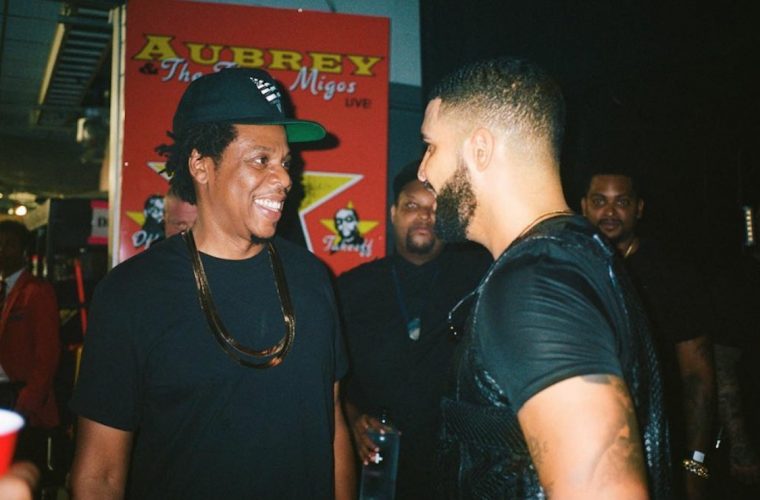 JAY-Z and Drake backstage