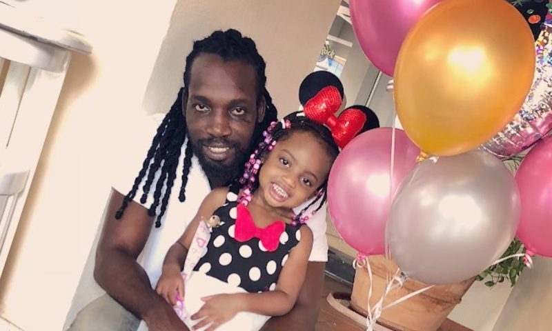 Mavado and his daughter