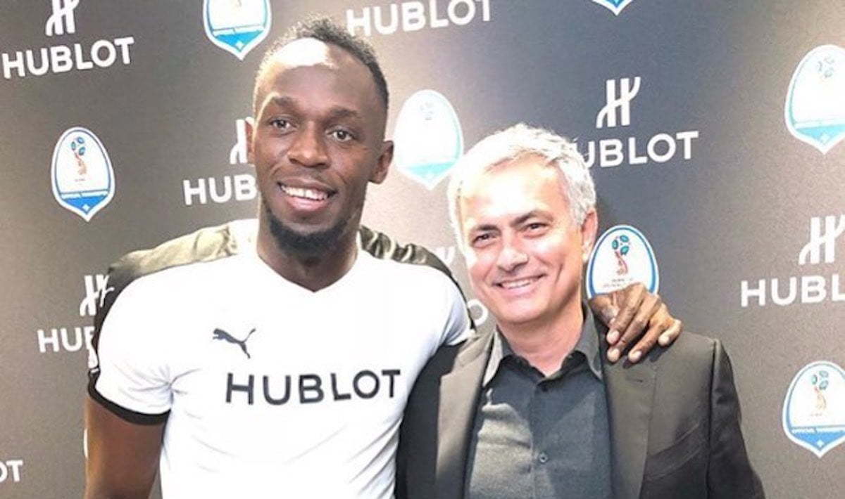 Usain Bolt and Jose Mourinho