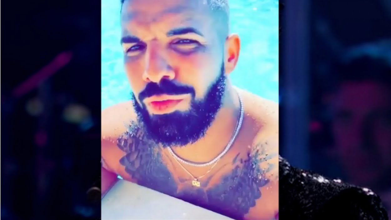 American Rapper Drake Got Internet Buzzing With His Awkward New Back  Tattoos Photos  Gistmania