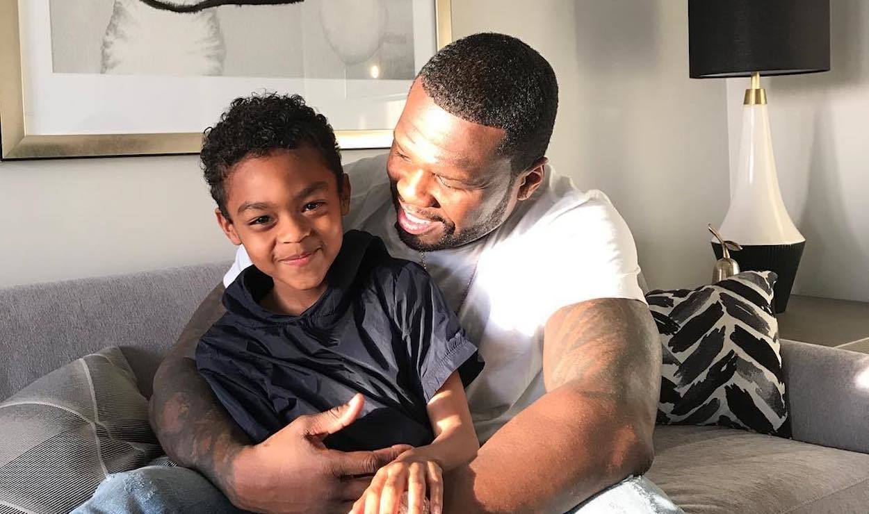 50 Cent Paused Trolling Shares Beautiful Moment With Son Sire