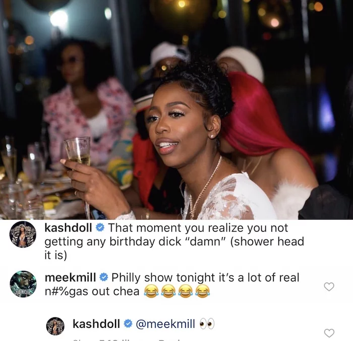 Meek Mill Shoot His Shot At Kash Doll Invites Her To His Philly Show - Urban Islandz