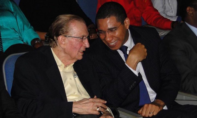 Edward Seaga and Andrew Holness