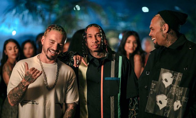 J Balvin Tyga and Chris Brown