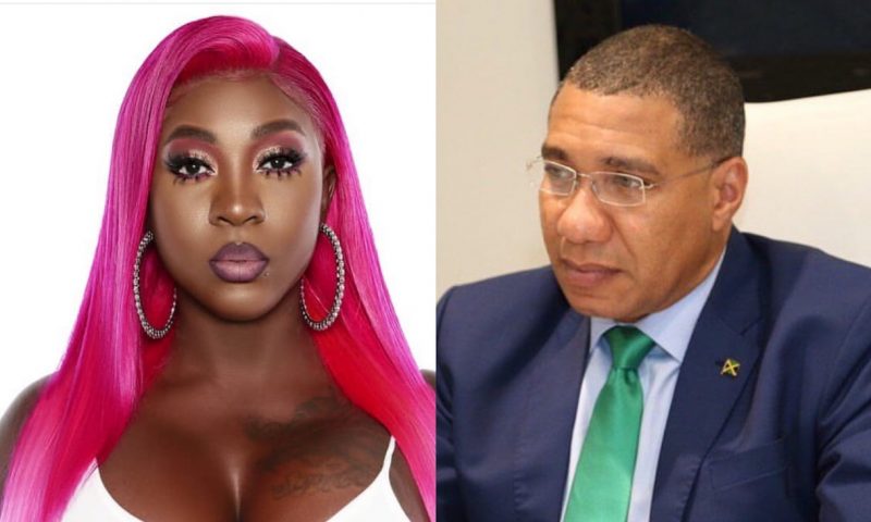 Spice and PM Andrew Holness