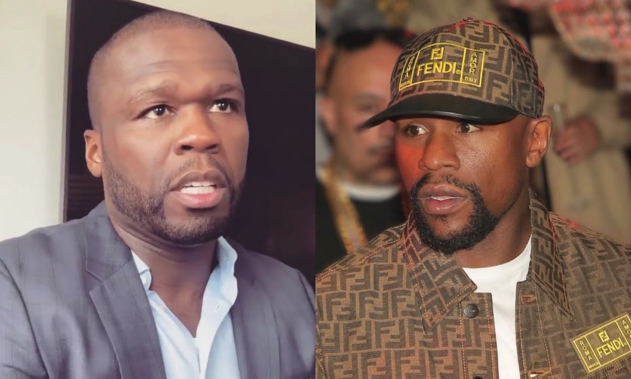 50 Cent trolls Floyd Mayweather with meme turning him into Louis Vuitton  bag - Capital XTRA