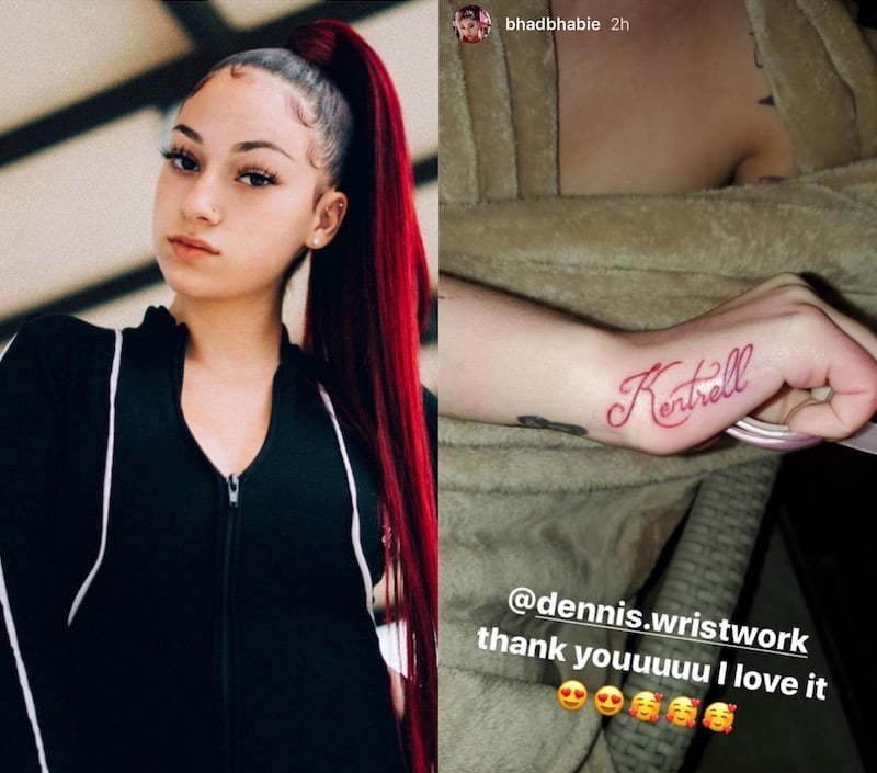 Bhad Bhabie Gets NBA YoungBoys Name Tattooed on Her  XXL