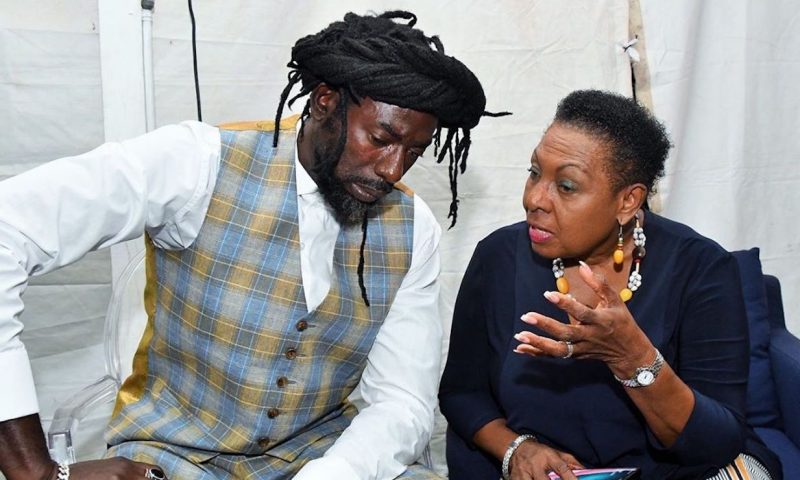 Buju Banton and Babsy Grange