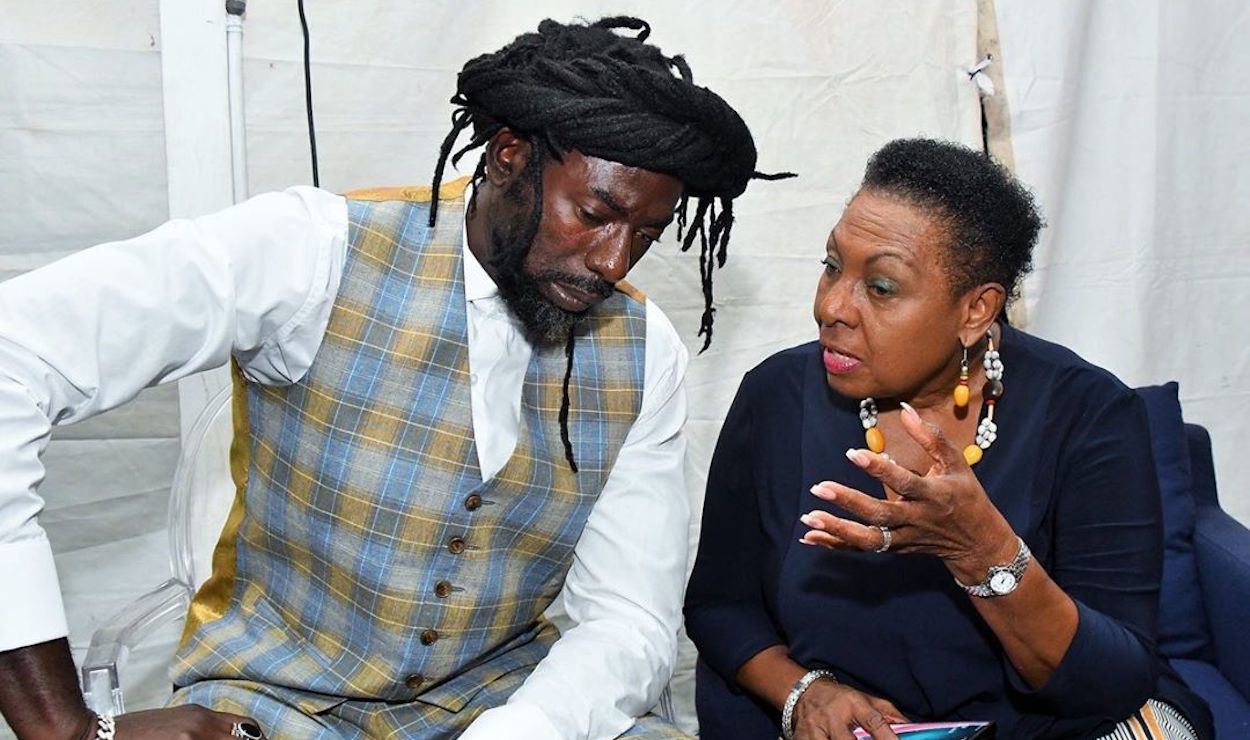 Buju Banton and Babsy Grange