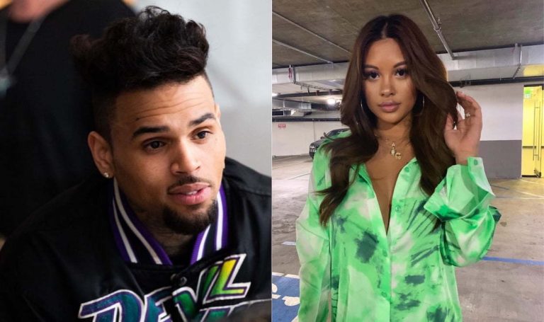 Chris Brown And Ammika Harris Rekindles Their Love Over A Slice Of ...