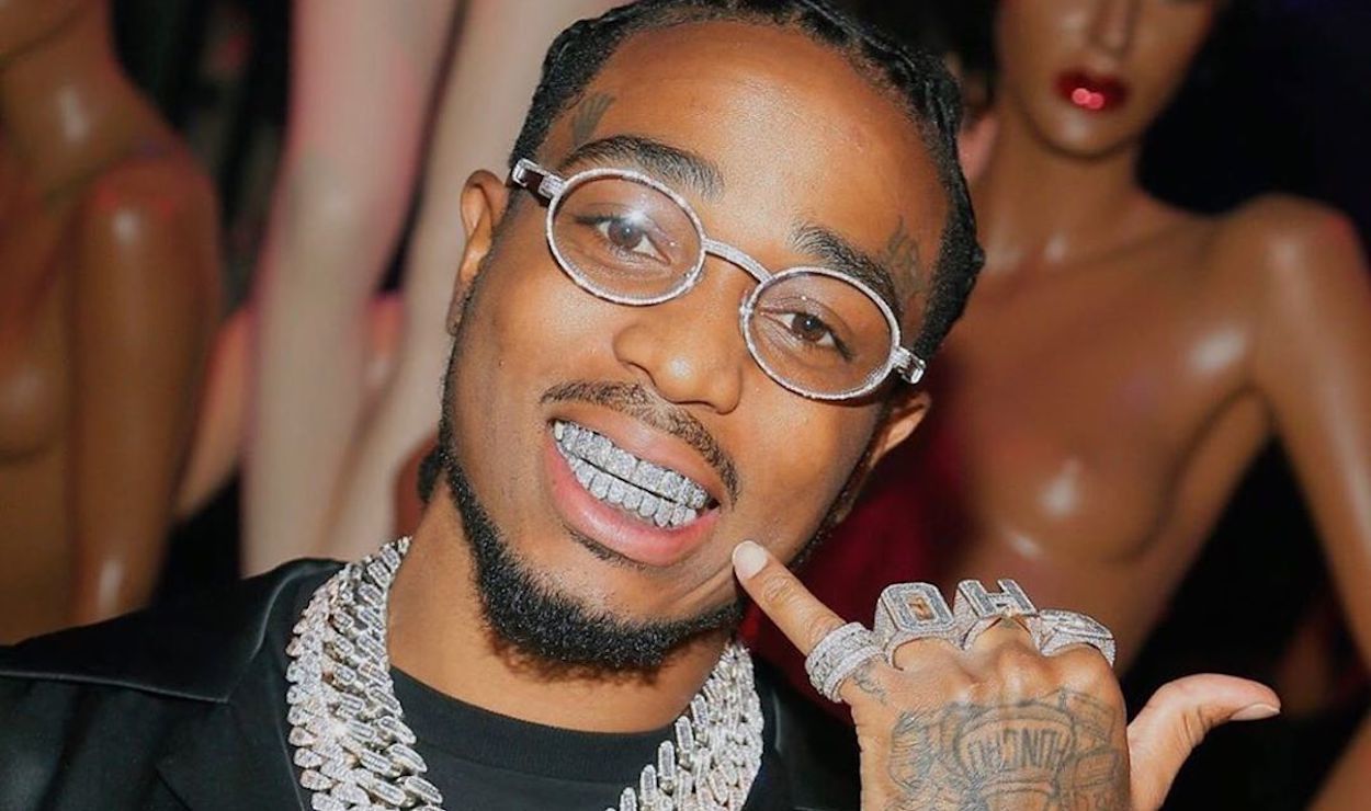 Quavo The First Rapper In History To Get Emerald-Cut Grills, Baller.