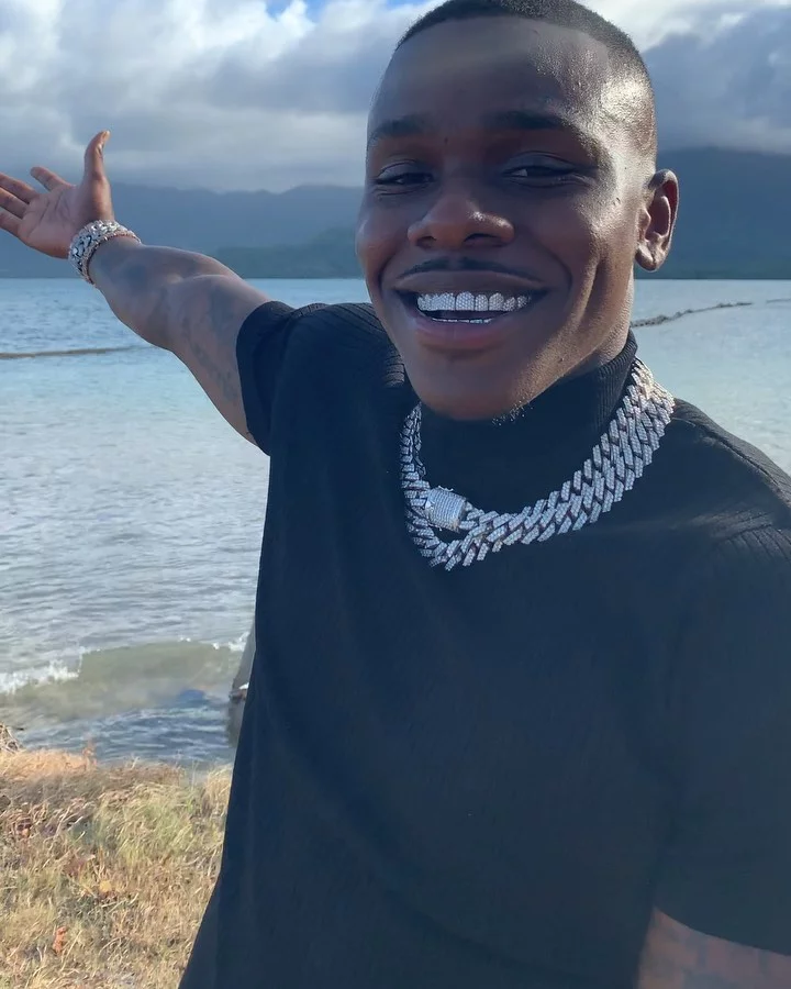 White Turtleneck worn by DaBaby on his Instagram account @dababy