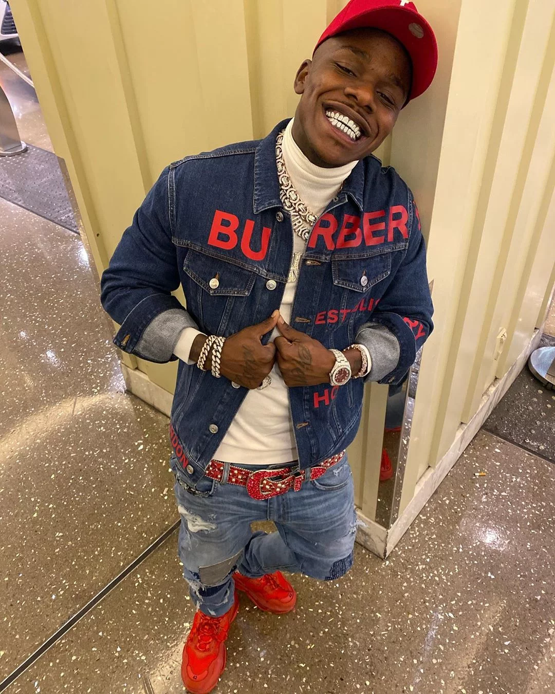 DaBaby shows the value of his outfit 🤯 Rate the outfit from 1-10 🤔 , dababy