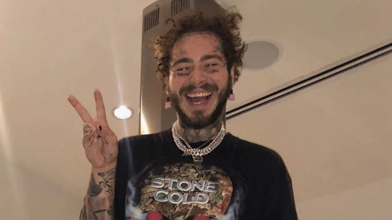 Post Malone gets new face tattoo matching ink with Tyla Yaweh on tour