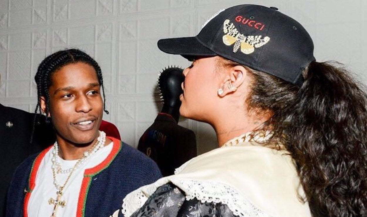 rihanna a ap rocky takes romantic