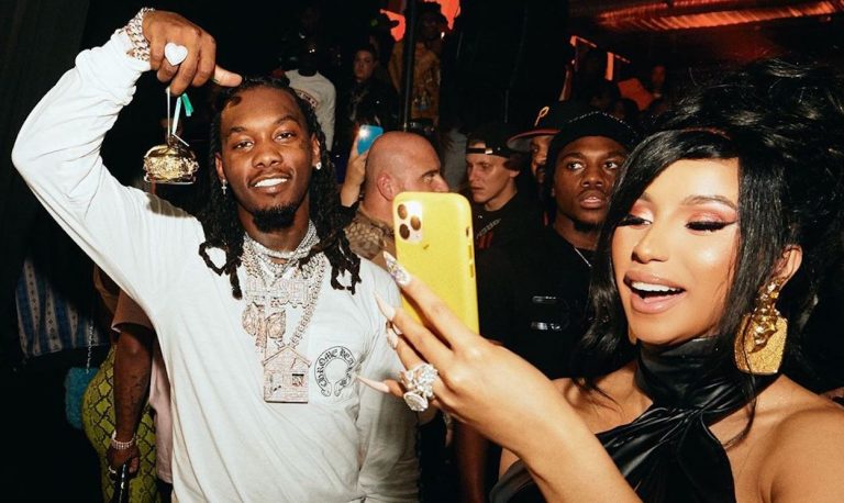 Offset Launches His Menswear Clothing Brand, Cardi B Celebrates In The ...