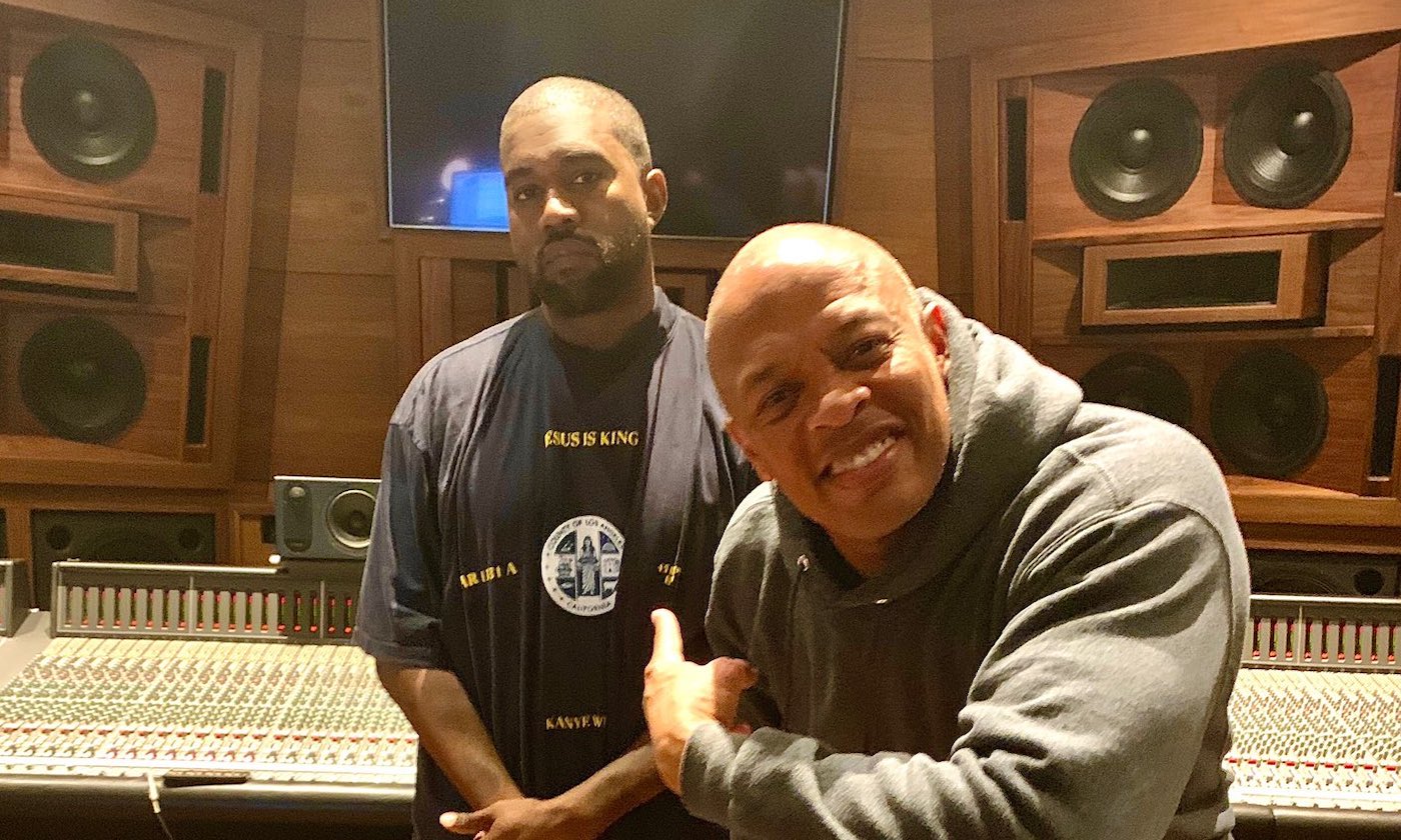 Dr Dre and Kanye West