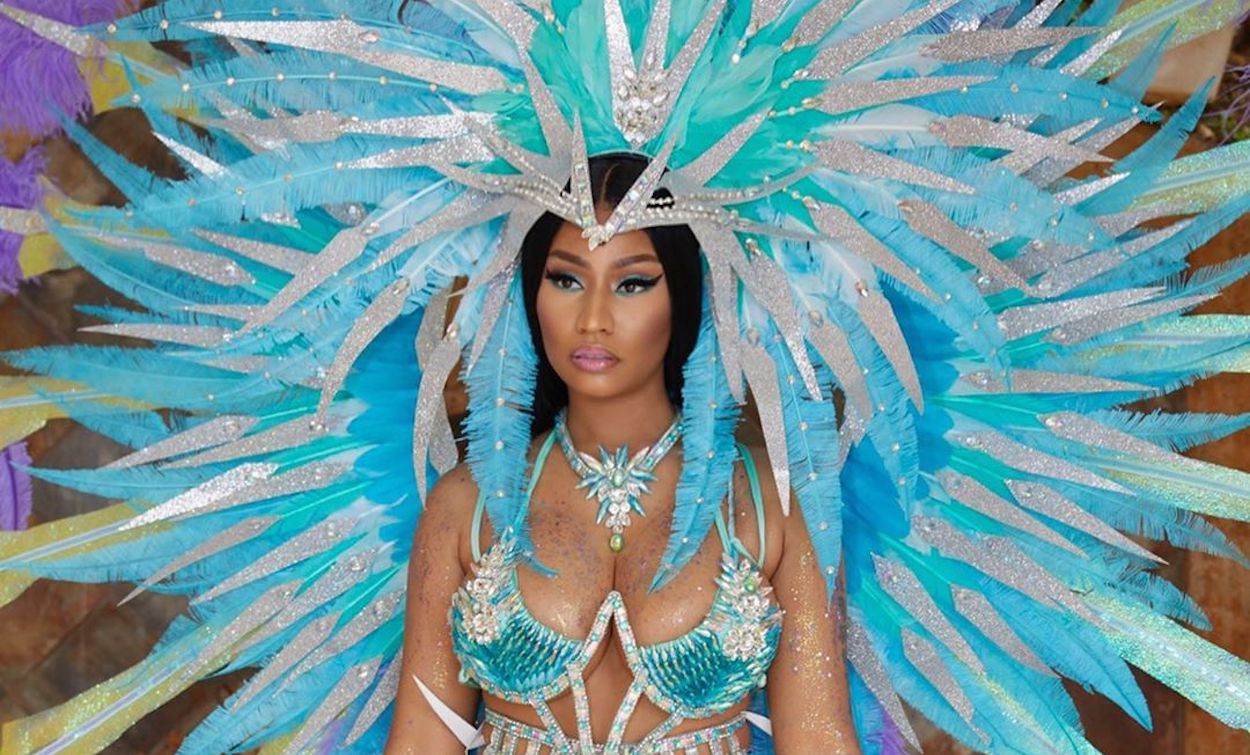 Nicki Minaj Doing Her Happy Dance In Stunning Carnival ...