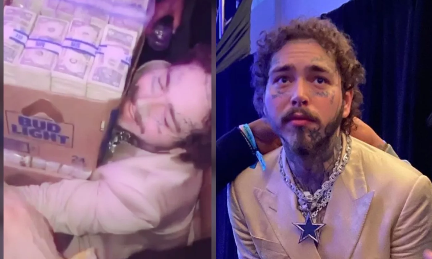 Post Malone Dropped Several Boxes Of Cash On Strippers In Miami - Urban  Islandz