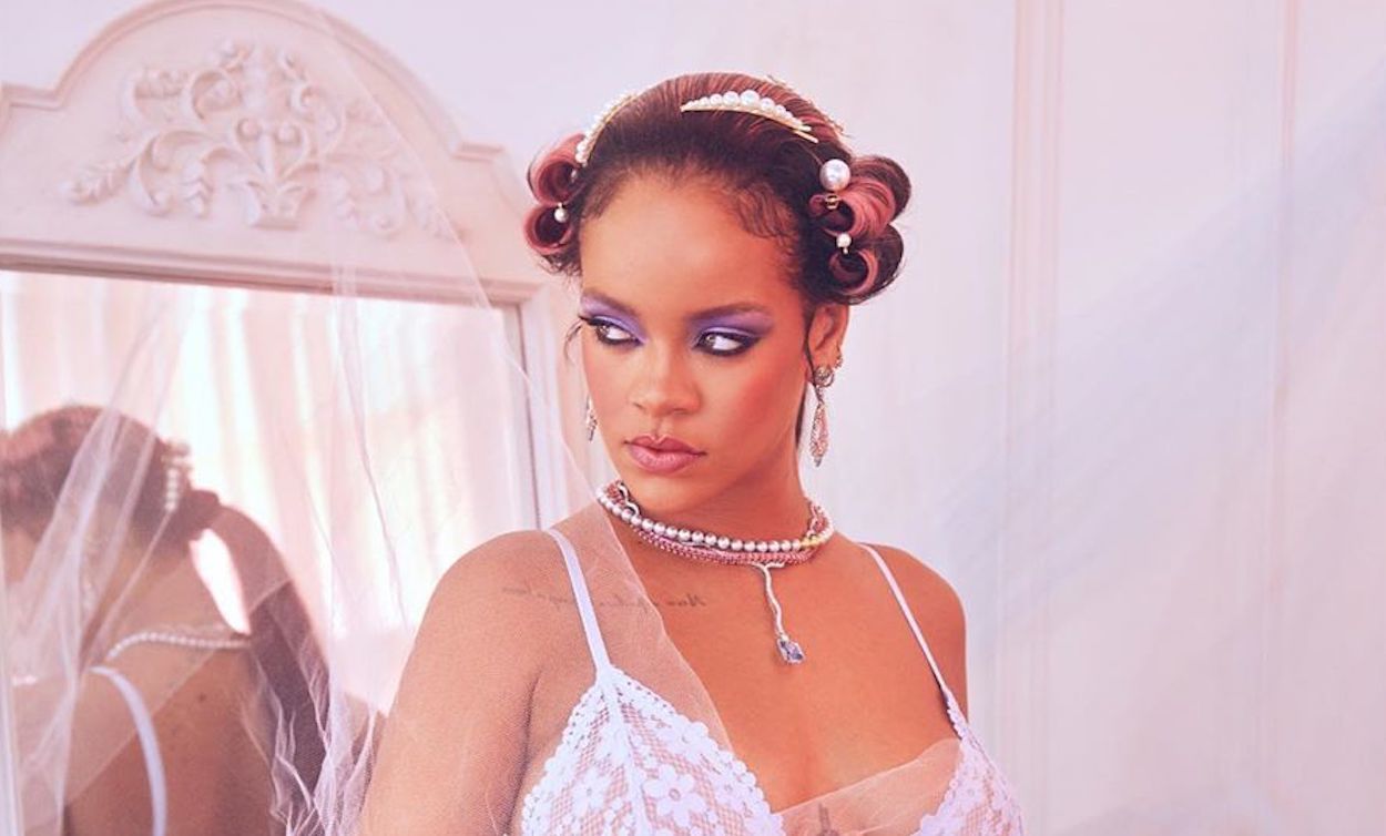 Rihanna is pretty in pink lingerie for Valentine's Day Savage X