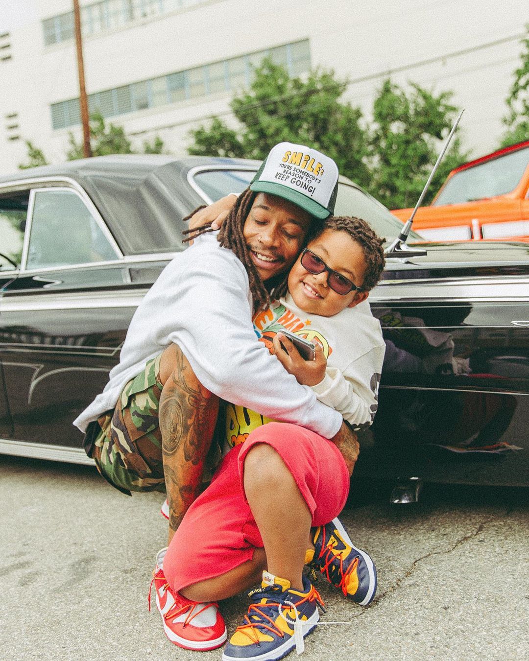 Wiz Khalifa and His Son With Amber Rose Sebastian Twinning On The Gram