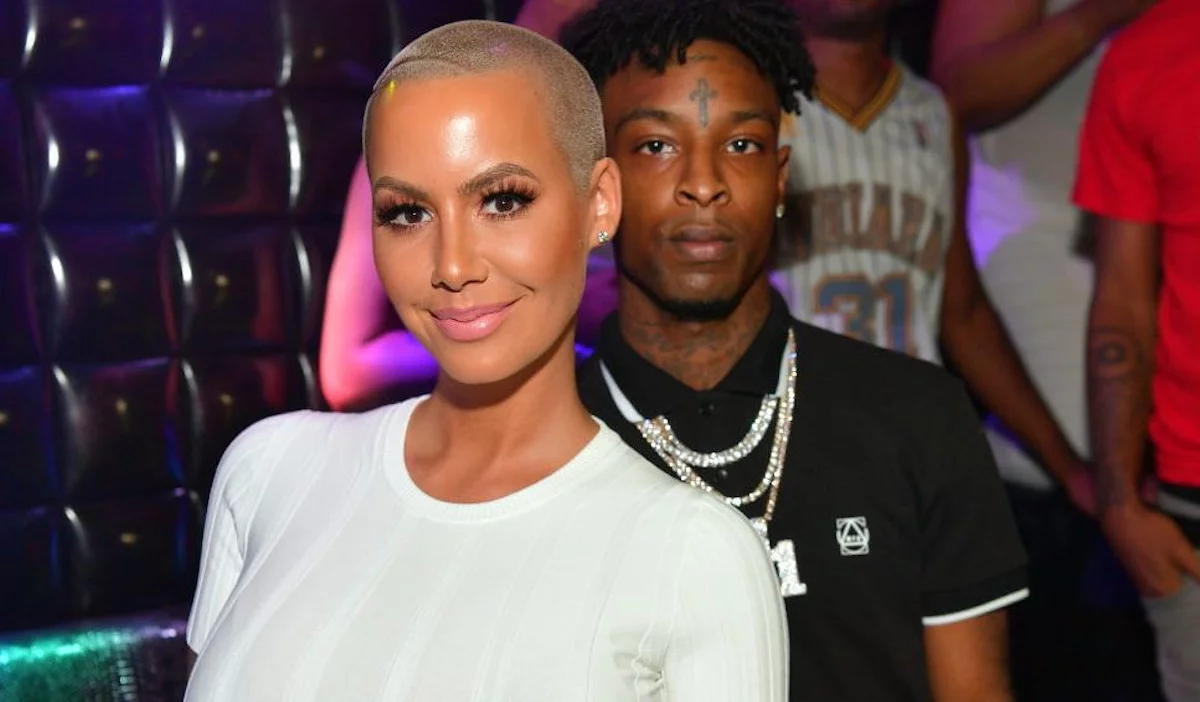 Amber Rose and rapper 21 Savage ignore one another at Coachella