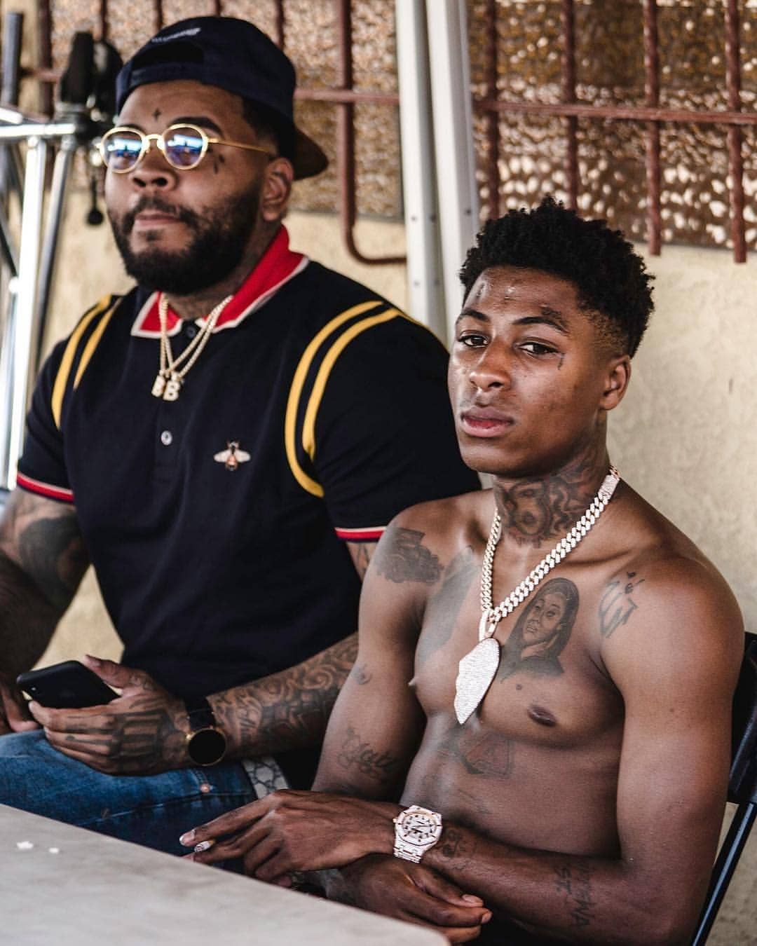 Kevin Gates Proves Loyalty To New Mentee NBA Youngboy By Getting A New  Tattoo Of NBA Youngboys Face  YouTube