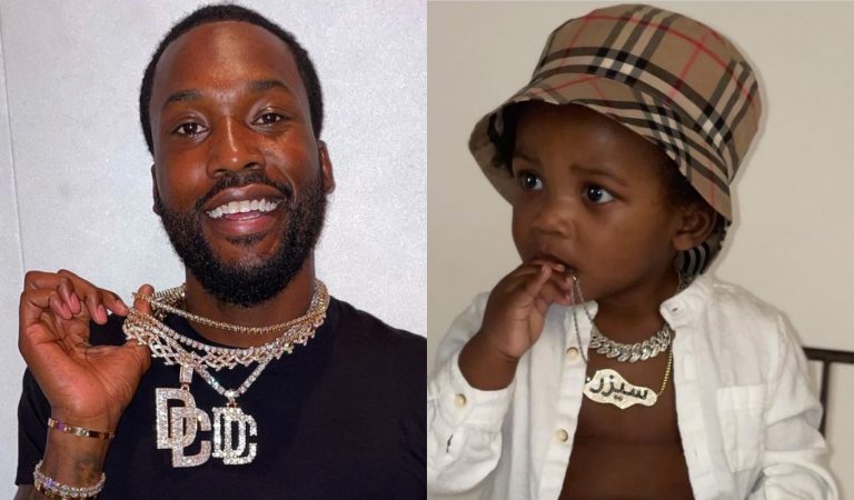 Meek Mill Shares Photo Of His Son Czar With Milano Flexing Big Chain ...