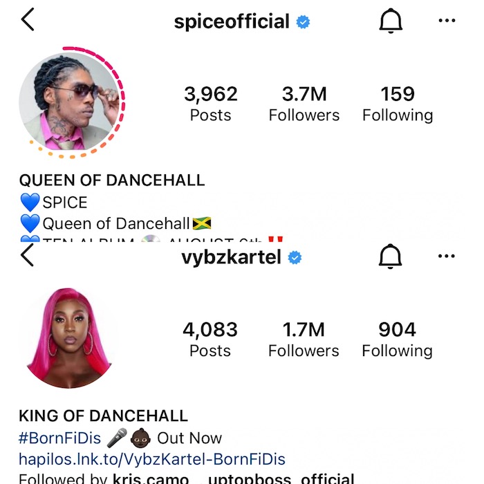 Vybz Kartel And Spice Homage Each Other On Ig And Addresses Viral Video Urban Islandz 