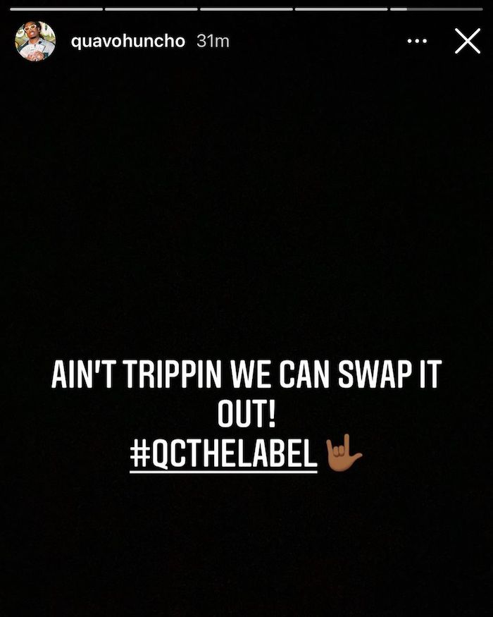 Quavo statement