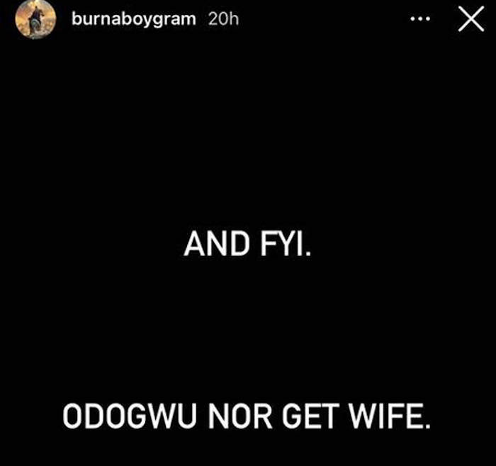 Burna Boy IG