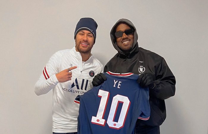 Kanye West Links With PSG Legend Neymar & Gets Custom 10 Ye Jersey ...