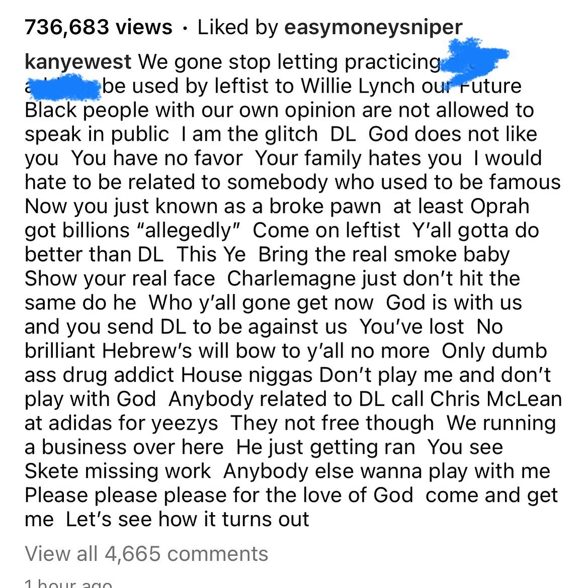Kanye West Hughley comment