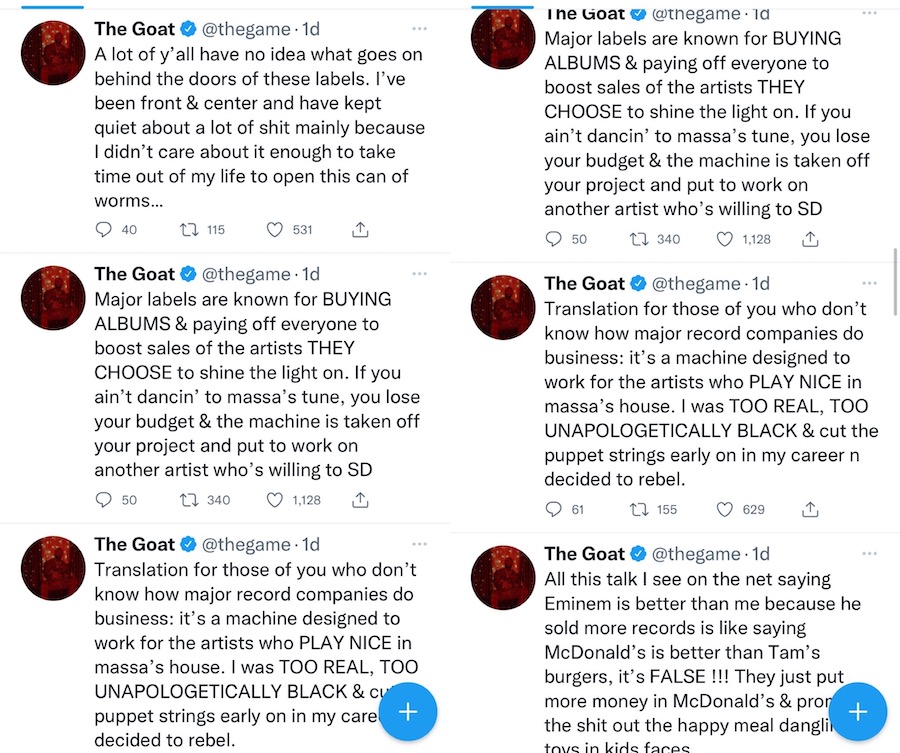The Game tweets