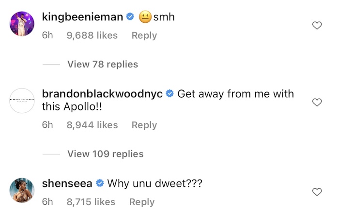 Beenie Shenseea comment