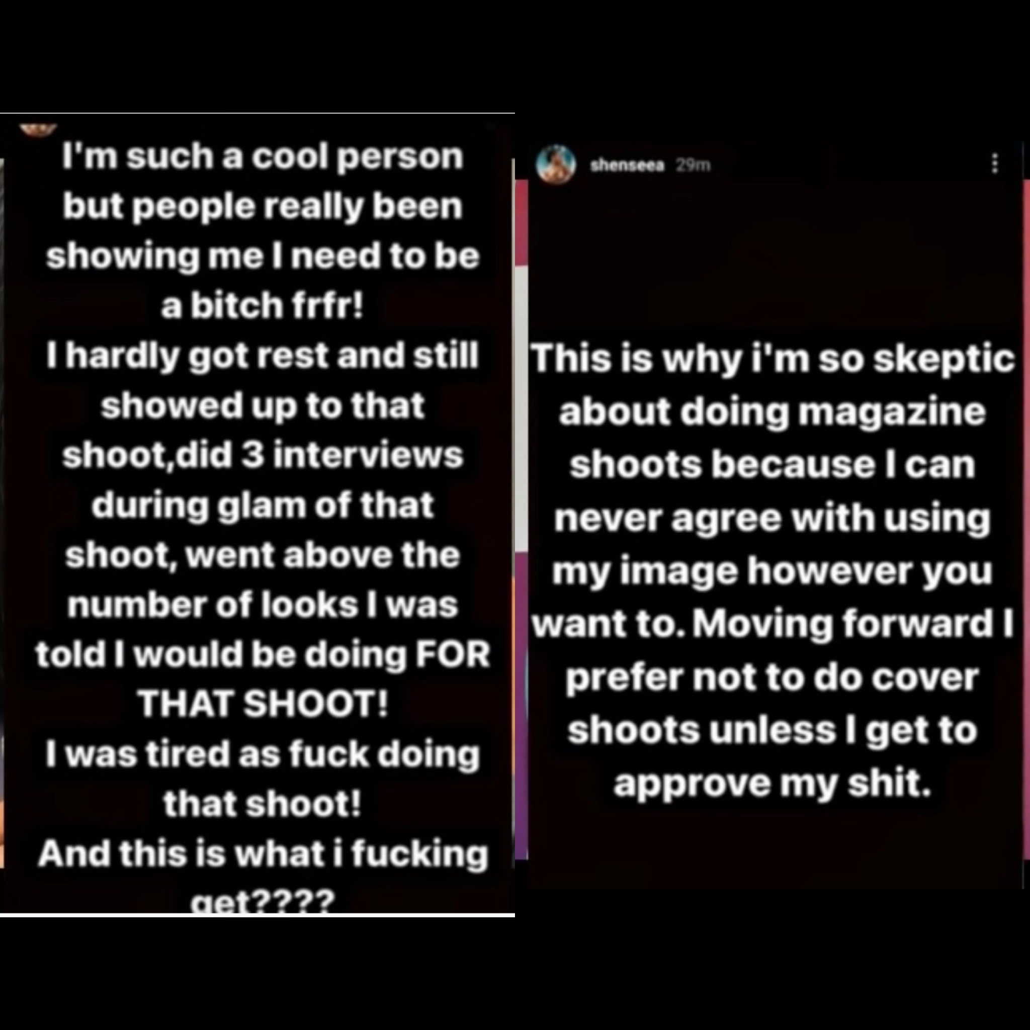 Shenseea IG statement