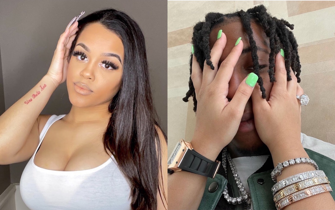 NBA YoungBoy’s Girlfriend Jazlyn Show Off Huge Diamond Engagement Ring