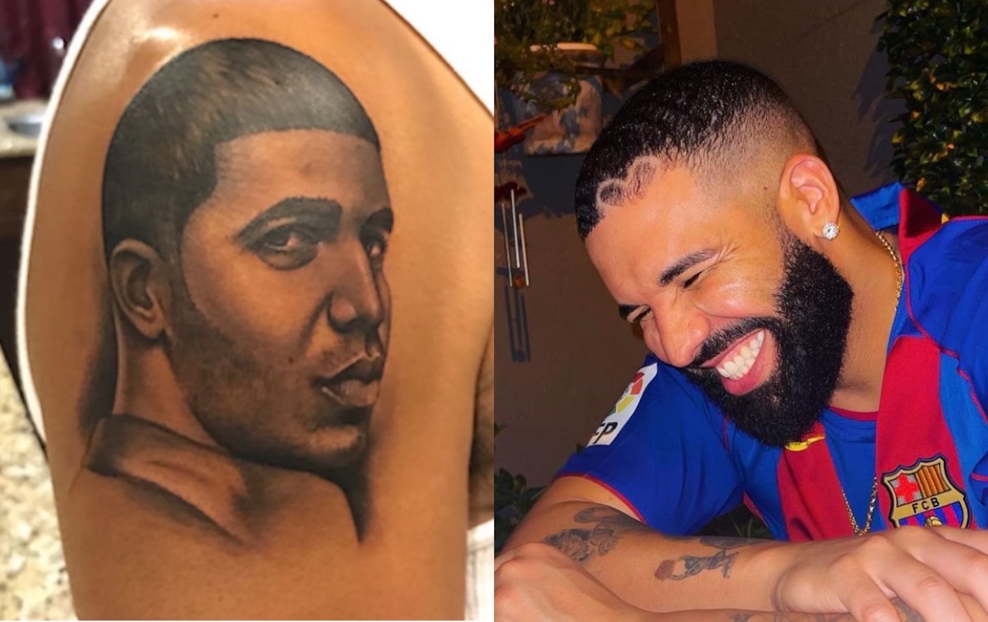Drakes Face Tattoo Slammed by Fans After Rapper Trolled Dad for His Ink