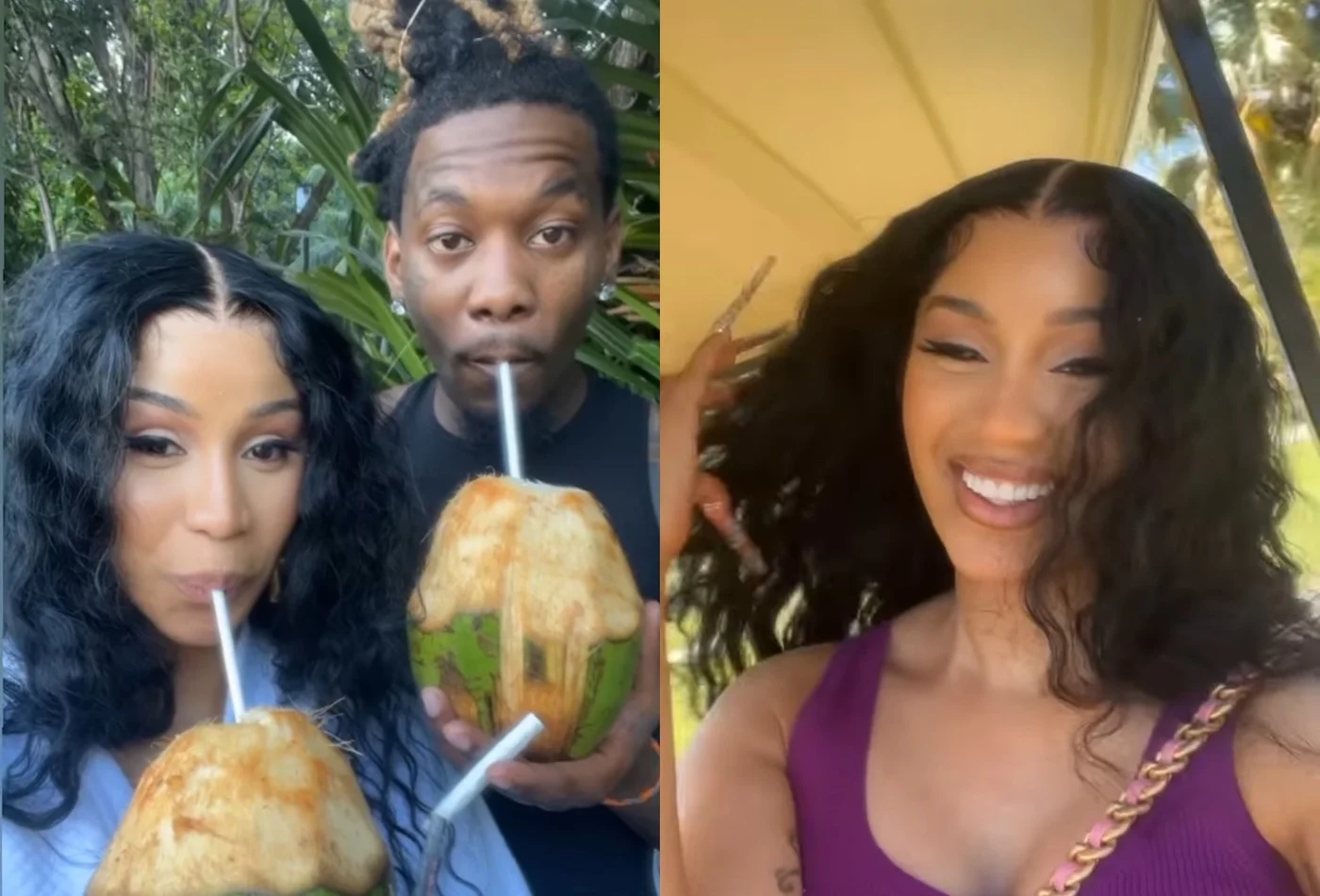 Cardi B and Offset Frolicking In Jamaica For His 31st Birthday - Urban  Islandz