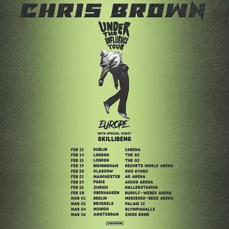 Skillibeng Joins Chris Brown's "Under the Influence" Tour Urban Islandz