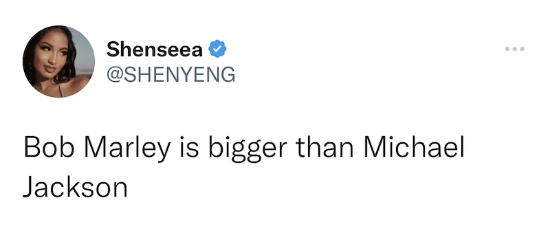 Shenseea tweet