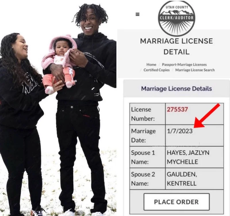 NBA YoungBoy and Jazlyn Mychelle Got Married In Utah Records Show