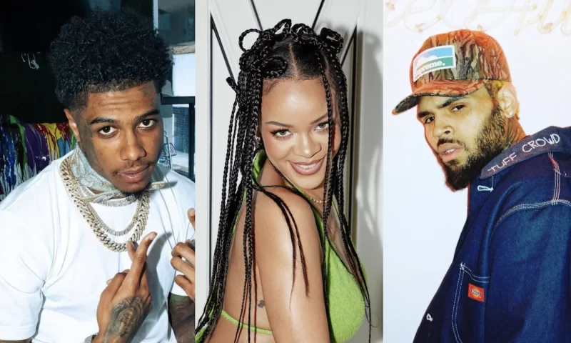 Blueface Rihanna Chris Brown