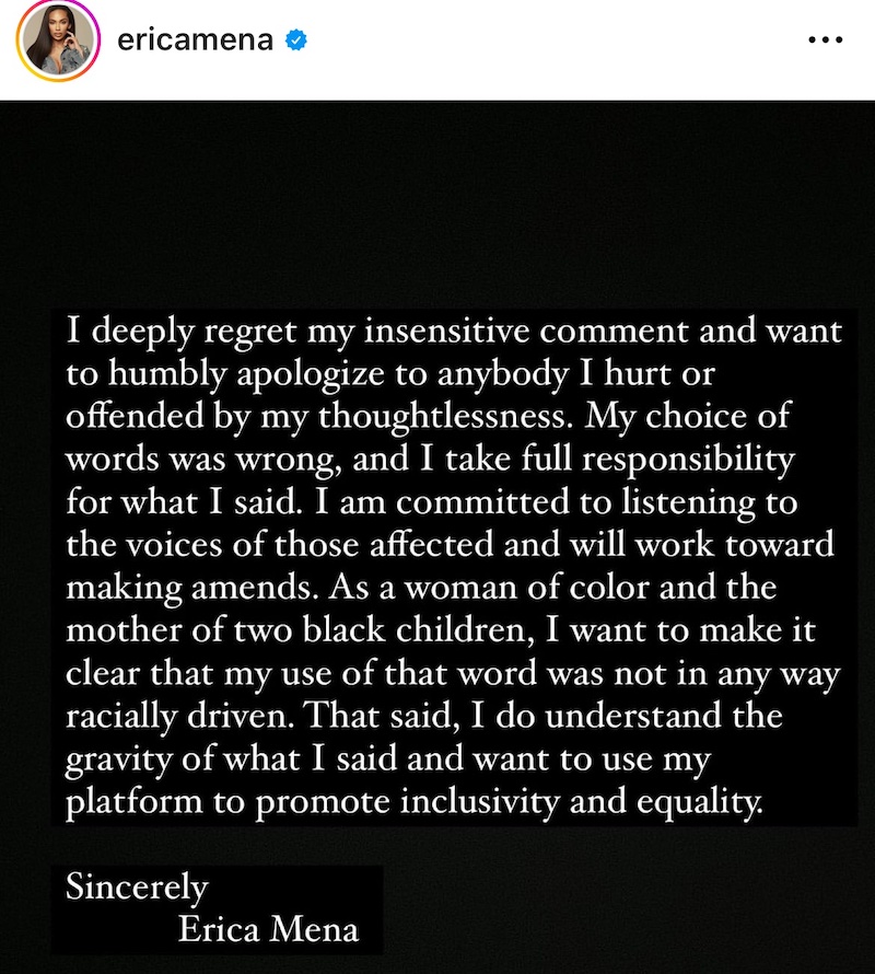 Erica Mena statement