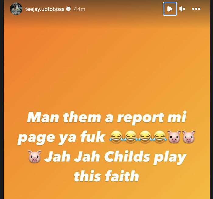 Teejay Story comment