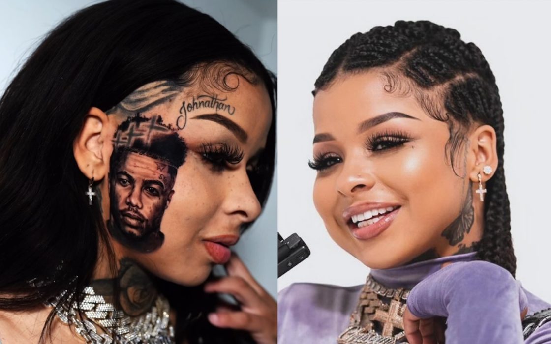 Chrisean Rock Stunned Fans With New Blueface Face Tattoo Urban Islandz